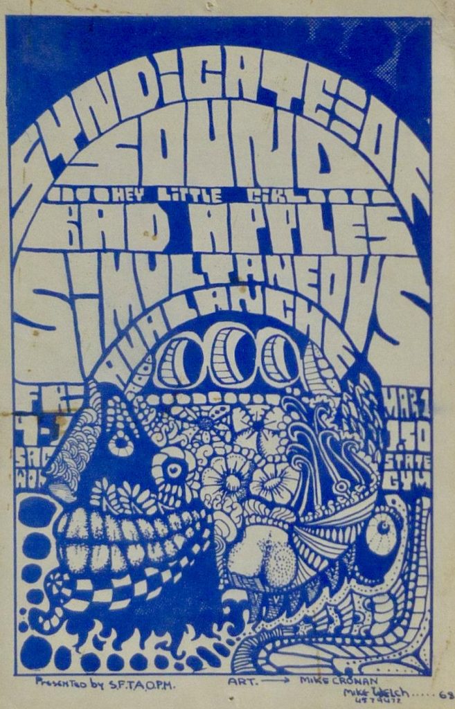 Synidicate Sound March 1, 1968 Hand Bill