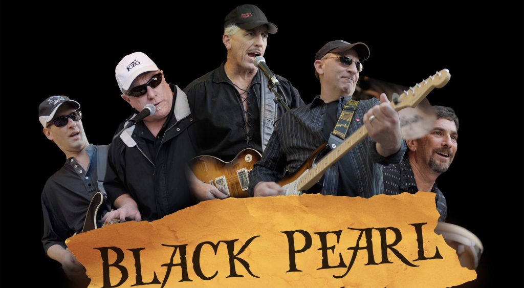 Great times with cover band Black Pearl. (L-R) Joe Castellano, Ritchie Pickett, Jim Salata, Joe Scuncio, me.
