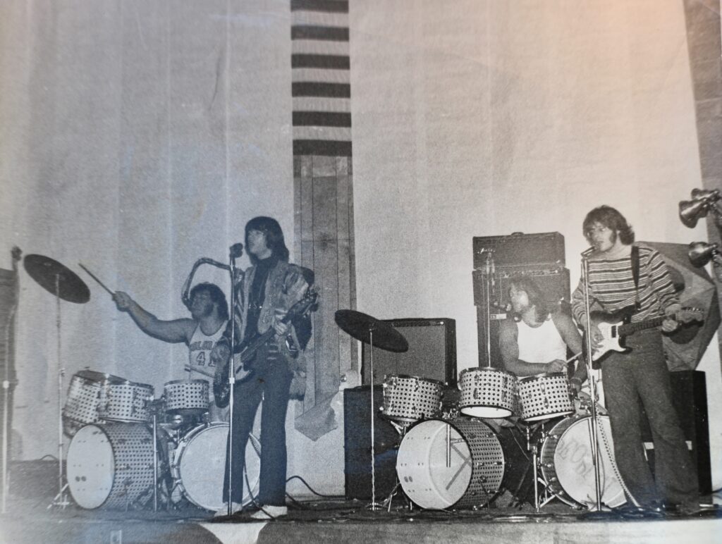 People! in Los Angeles. 1969.  John (left) and Denny on drums.