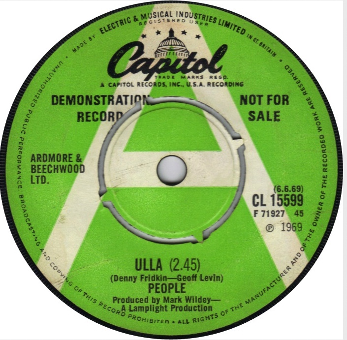 'Ulla' on Capitol Records, 1969.