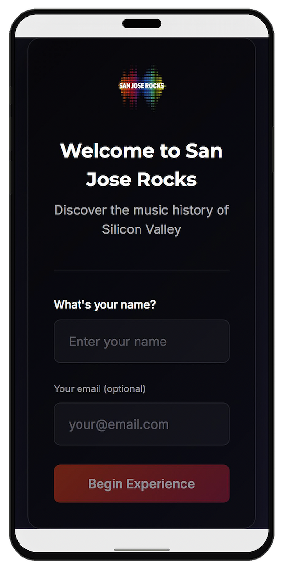 San Jose Rocks mobile experience